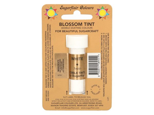 Sugarflair Puderfarbe White 7ml – Bild 2