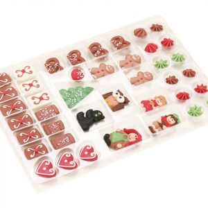 Cake Masters Hexenhaus-Sortiment aus Feinzucker, rot-grün, 41 tlg.