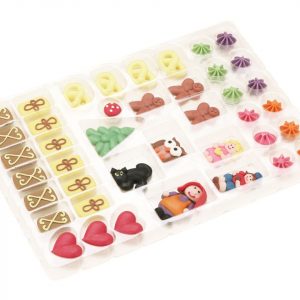 Cake Masters Hexenhaus-Sortiment aus Feinzucker, 41 tlg.