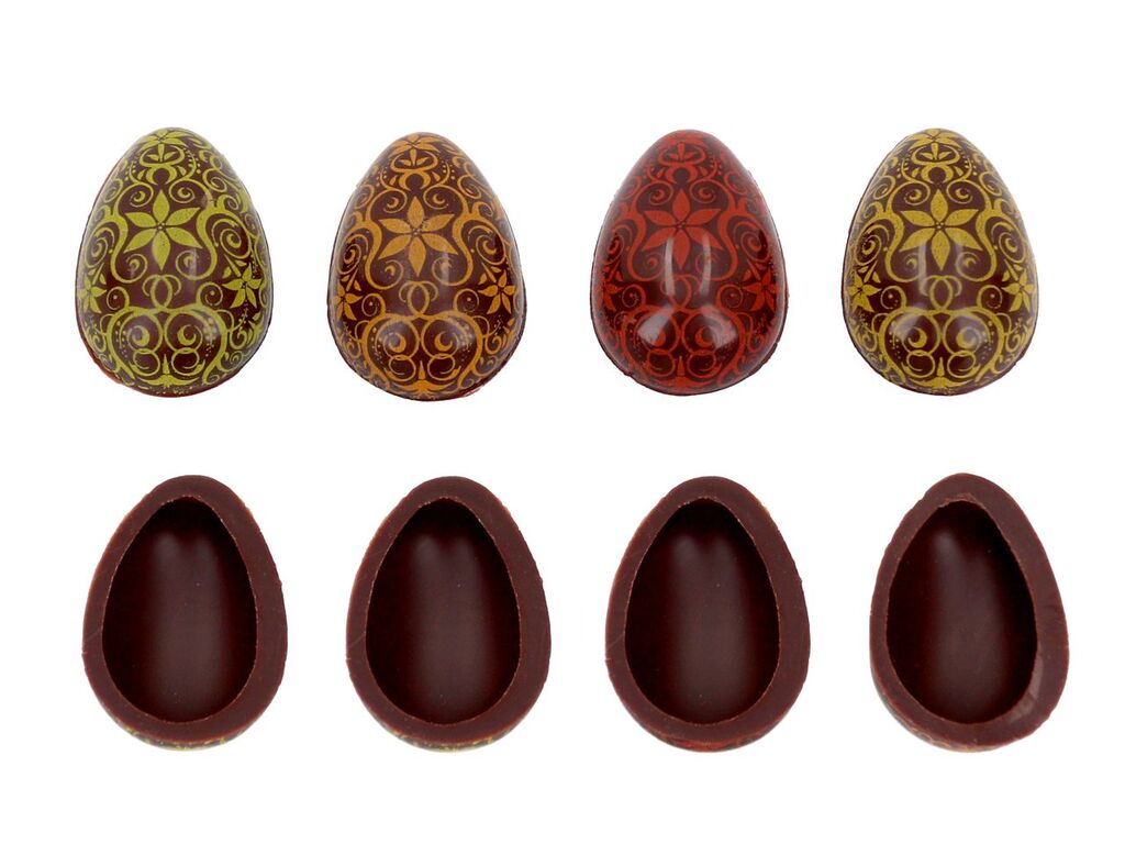 CM Basics 1 Folie Halbeier Zartbitter Floral 63 Stück
