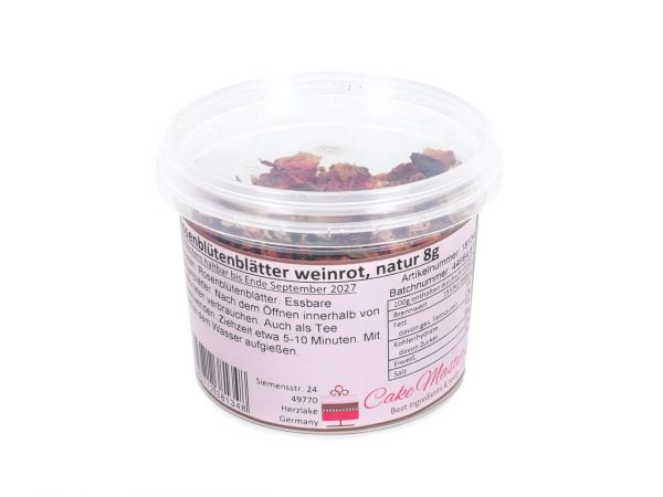CM Basics Rosenblütenblätter weinrot, natur 8g – Bild 2