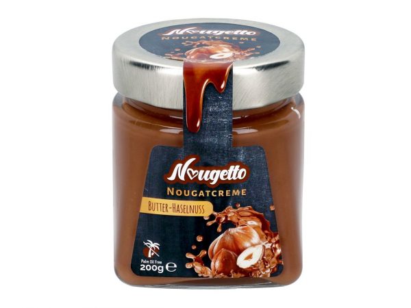 Nougetto Nougatcreme Butter-Haselnuss 200g – Bild 2