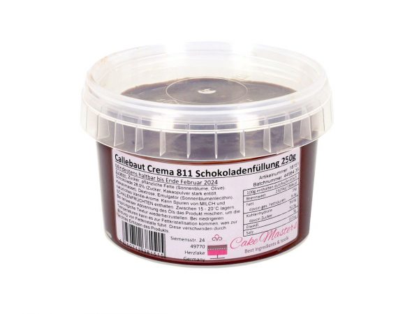 CM Basics Callebaut Crema 811 Schokoladenfüllung 250g – Bild 2