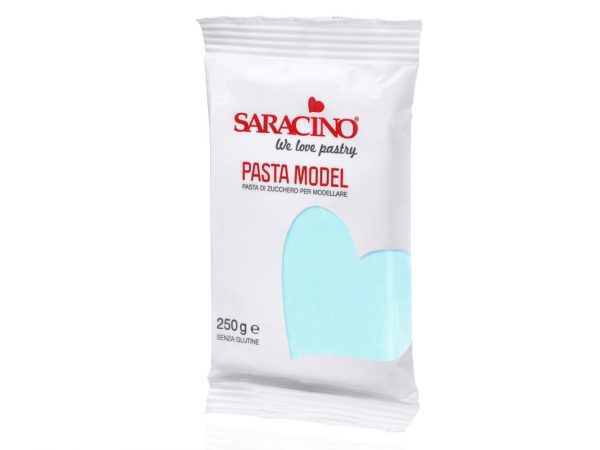 Saracino Modellierfondant Pasta Model Light Baby Blue 250g – Bild 2