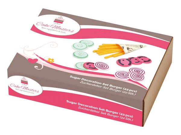 Cake Masters Zuckerdekor Burger Set – Bild 2
