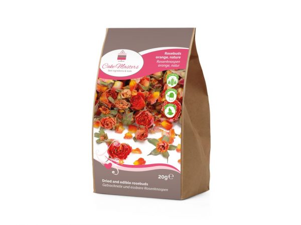 Cake Masters Rosenknospen orange natur 20g – Bild 2