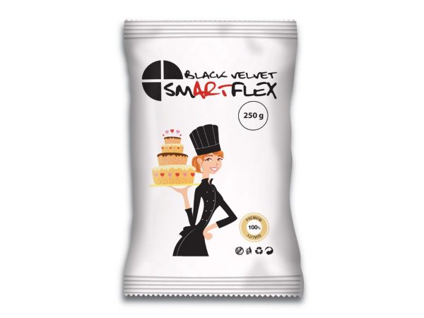 SmartFlex Fondant Schwarz Velvet, 250g – Bild 2