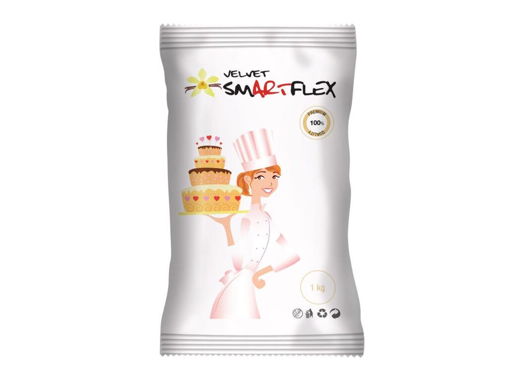 SmartFlex Fondant Weiß Velvet Vanille, 1kg