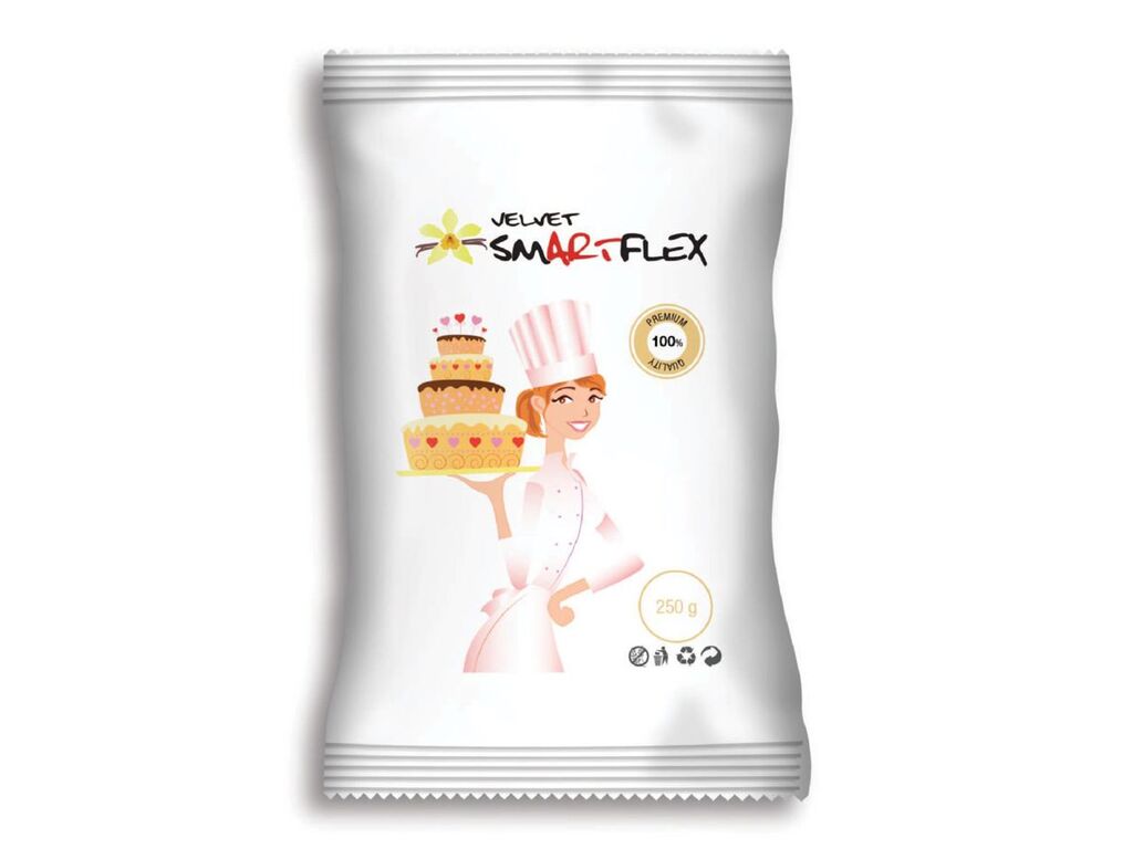 SmartFlex Fondant weiß velvet Vanille, 250g