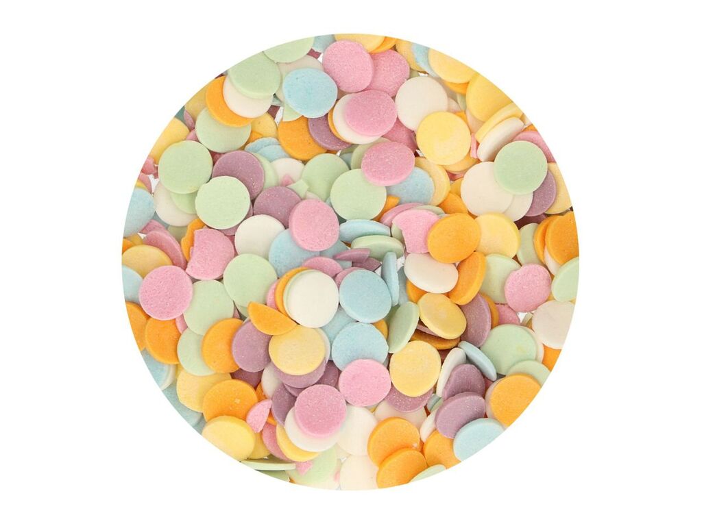 Funcakes Sprinkles Pastell Konfetti Zuckerstreusel, 55g