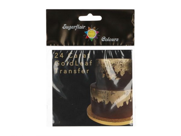 Sugarflair Essbares Blattgold, 8 x 8 cm 24 Karat – Bild 2