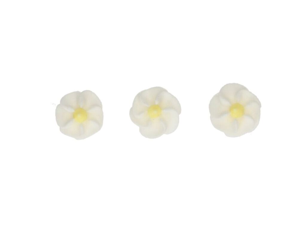 Funcakes Zuckerdekorationen Mini Blumen Weiß, 56 Stück