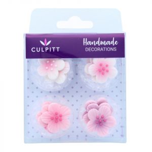 Culpitt Zuckerblumen rosa, 12 Stück