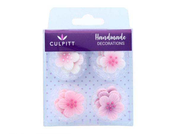 Culpitt Zuckerblumen rosa, 12 Stück – Bild 2