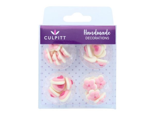 Culpitt Cupcakes Dekoration Herzen und Blumen, 24 Stück – Bild 2