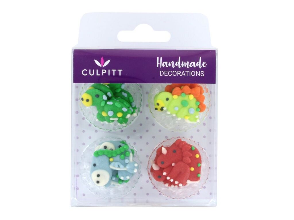 Culpitt Zuckerdekor Dinosaurier 2,5cm, 12 Stück