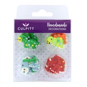 Culpitt Zuckerdekor Dinosaurier 2,5cm, 12 Stück