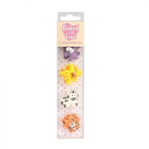 Culpitt Zuckerdekor Dschungel-Tiere 2,5cm, 12 Stück