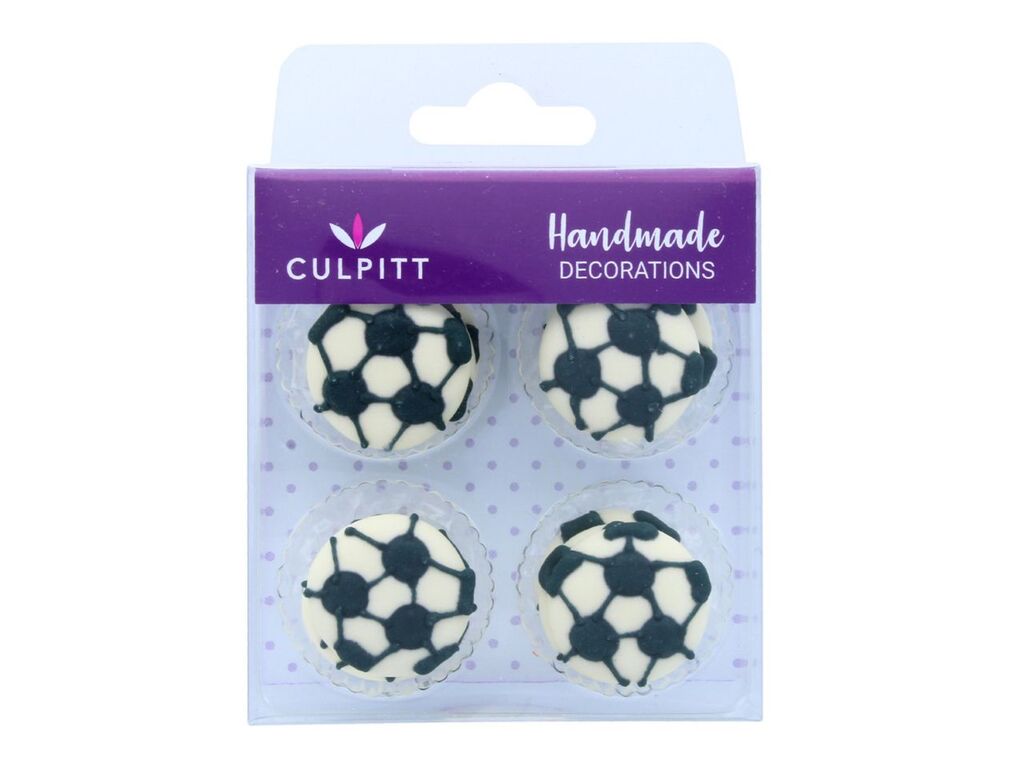 Culpitt Zuckerdekor Fußball 2,5cm, 12 Stück
