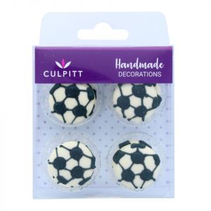 Culpitt Zuckerdekor Fußball 2,5cm, 12 Stück