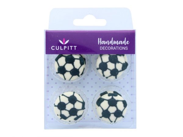 Culpitt Zuckerdekor Fußball 2,5cm, 12 Stück – Bild 2