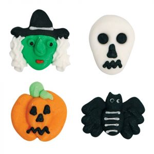Culpitt Zuckerdekor Halloween Totenkopf 25mm, 12 Stück
