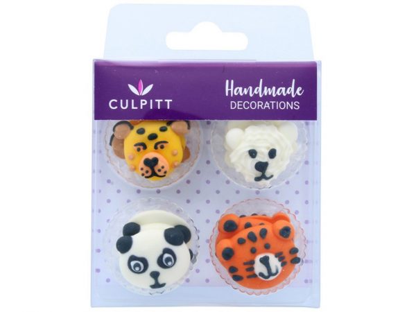 Culpitt Zuckerdekoration Gefährdete Tiere, 12tlg.