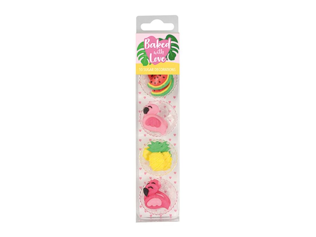 Culpitt Zuckerdekor Tropisch 10 Stück 2,5cm