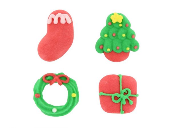 Culpitt Zuckerdekorationen Weihnachten 2,5cm, 12 Stück
