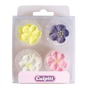 Culpitt Zuckerdekor Wildrosen 2,5cm, 12 Stück