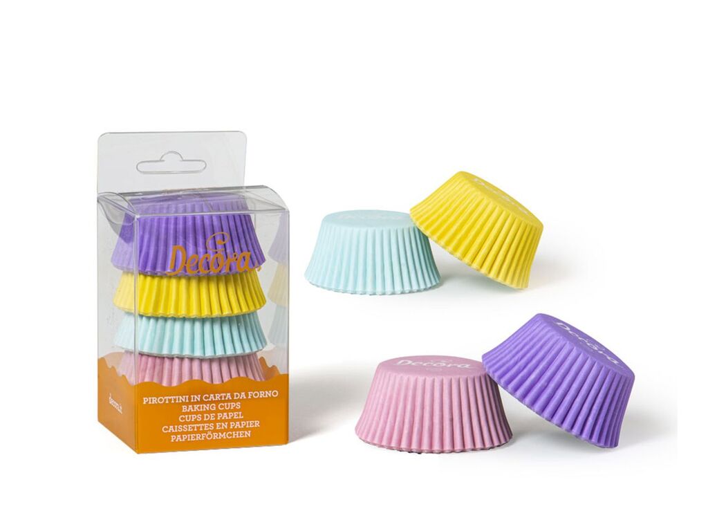 Decora Muffinförmchen pastell, 75 Stück