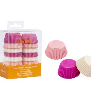 Decora Mini-Muffinförmchen rosa, 200 Stück