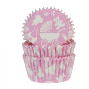 House of Marie Muffinförmchen Newborn baby pink 50 Stück