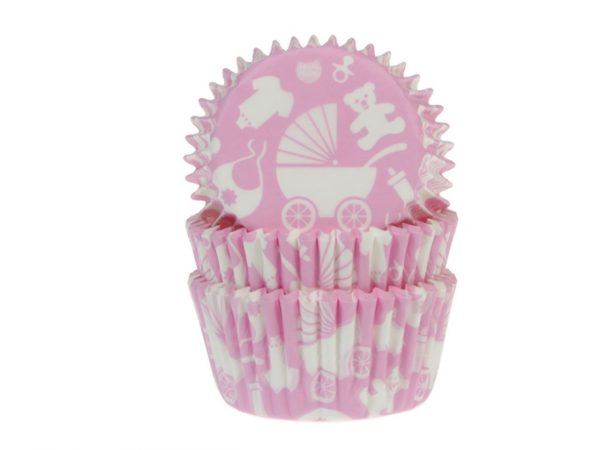 House of Marie Muffinförmchen Newborn baby pink 50 Stück – Bild 2