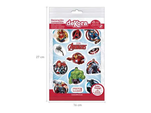 Dekora Muffinaufleger Marvel Avengers Oblate, 12 Stück – Bild 2