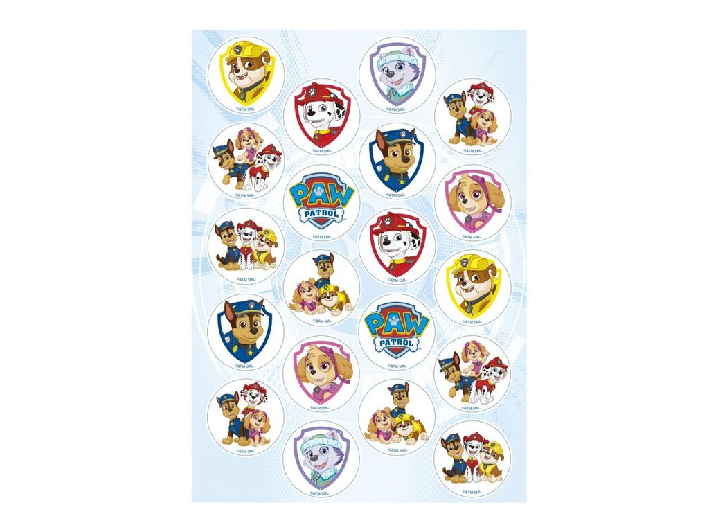 Dekora Muffinaufleger Paw Patrol 3,4cm, 20 Stück