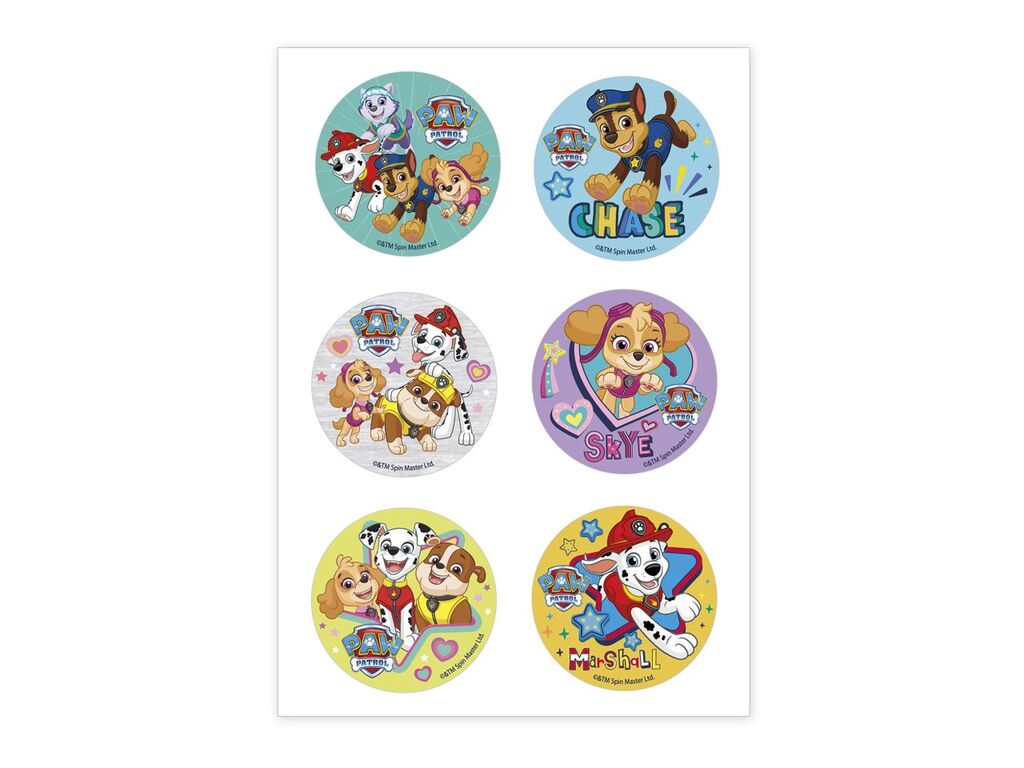 Dekora Muffinaufleger Paw Patrol 5,8cm, 6 Stück