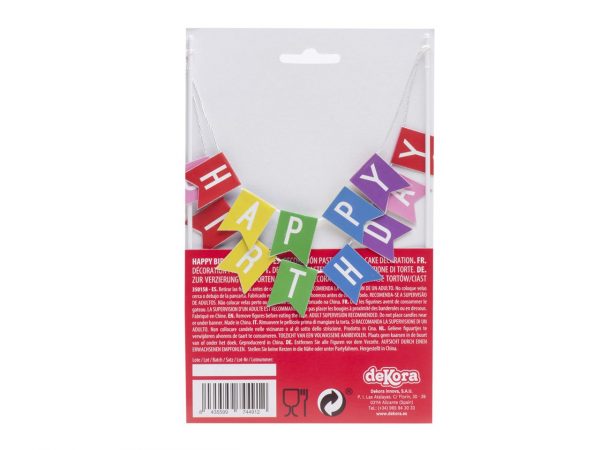 Dekora Tortengirlande Happy Birthday – Bild 2