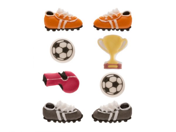 Dekora Zuckerdekor Fußball, 8 Stück