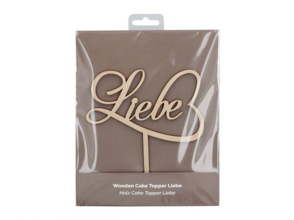 Cake Masters Cake Topper Holz "Liebe" – Bild 2