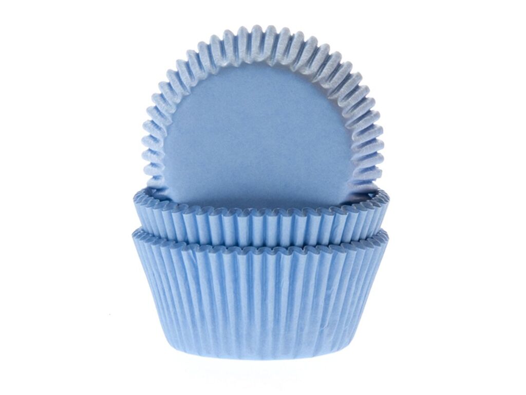 House of Marie Muffinförmchen babyblue 50 Stück