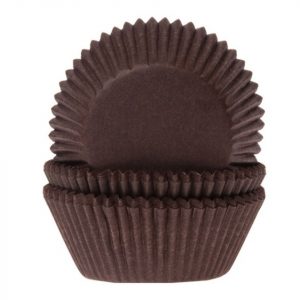 House of Marie Muffinförmchen dunkelbraun 50 Stück