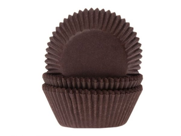 House of Marie Muffinförmchen dunkelbraun 50 Stück