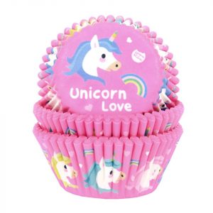House of Marie Muffinförmchen Einhorn 50 Stück