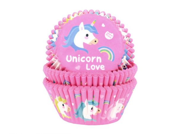 House of Marie Muffinförmchen Einhorn 50 Stück