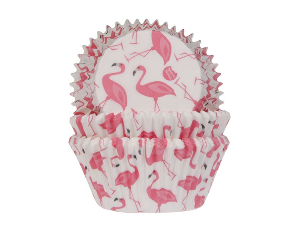 House of Marie Muffinförmchen Flamingo 50 Stück