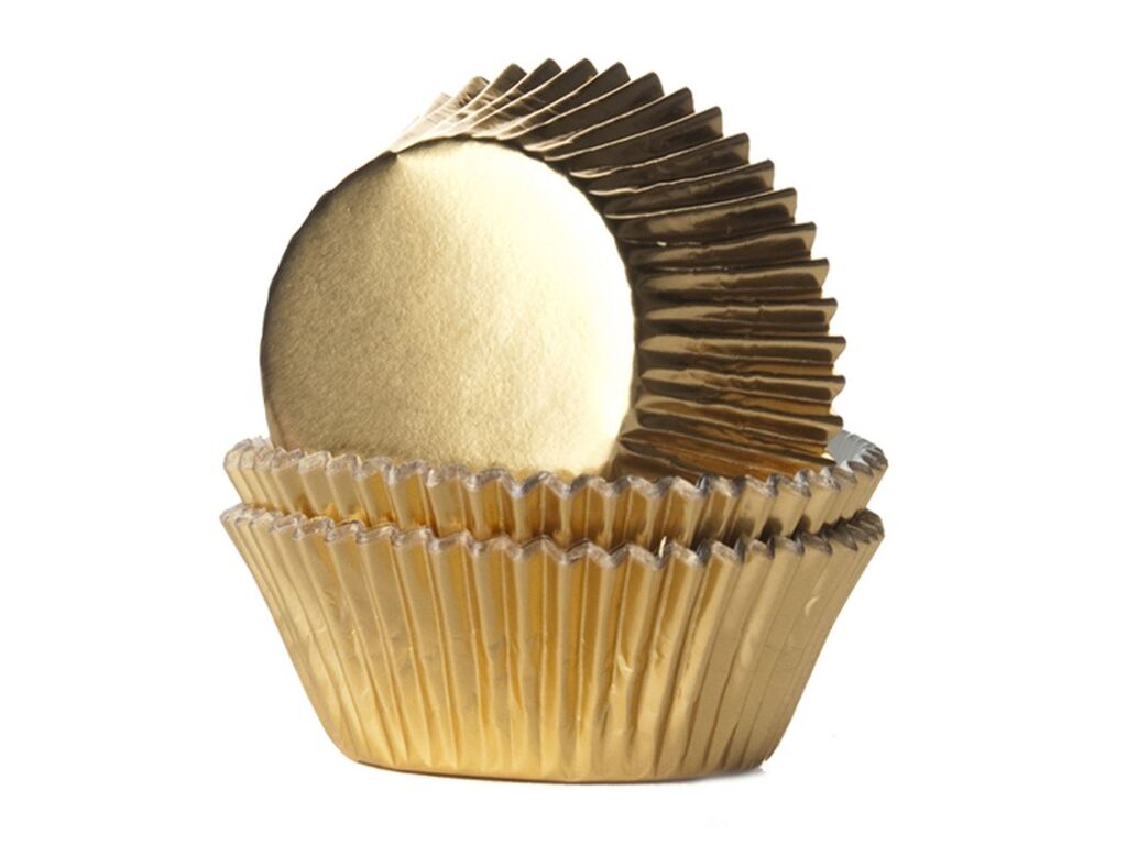 House of Marie Muffinförmchen Folie gold 24 Stück