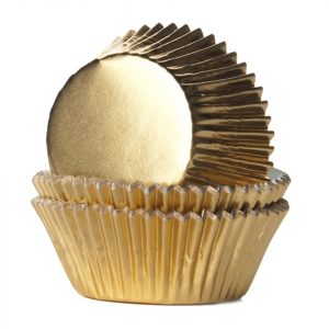 House of Marie Muffinförmchen Folie gold 24 Stück