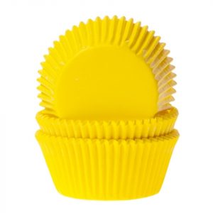 House of Marie Muffinförmchen gelb 50 Stück