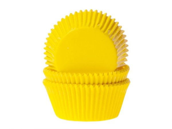 House of Marie Muffinförmchen gelb 50 Stück